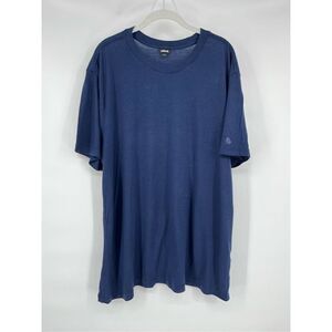 Allbirds Navy Blue Short Sleeve Crew Neck Classic T-Shirt Mens Size XXL Arm Logo